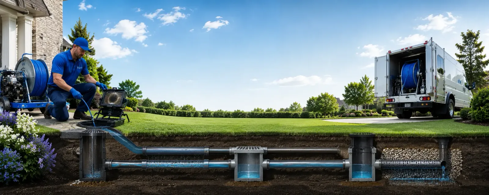 Outdoor drain cleaning information for Little Falls, NJ